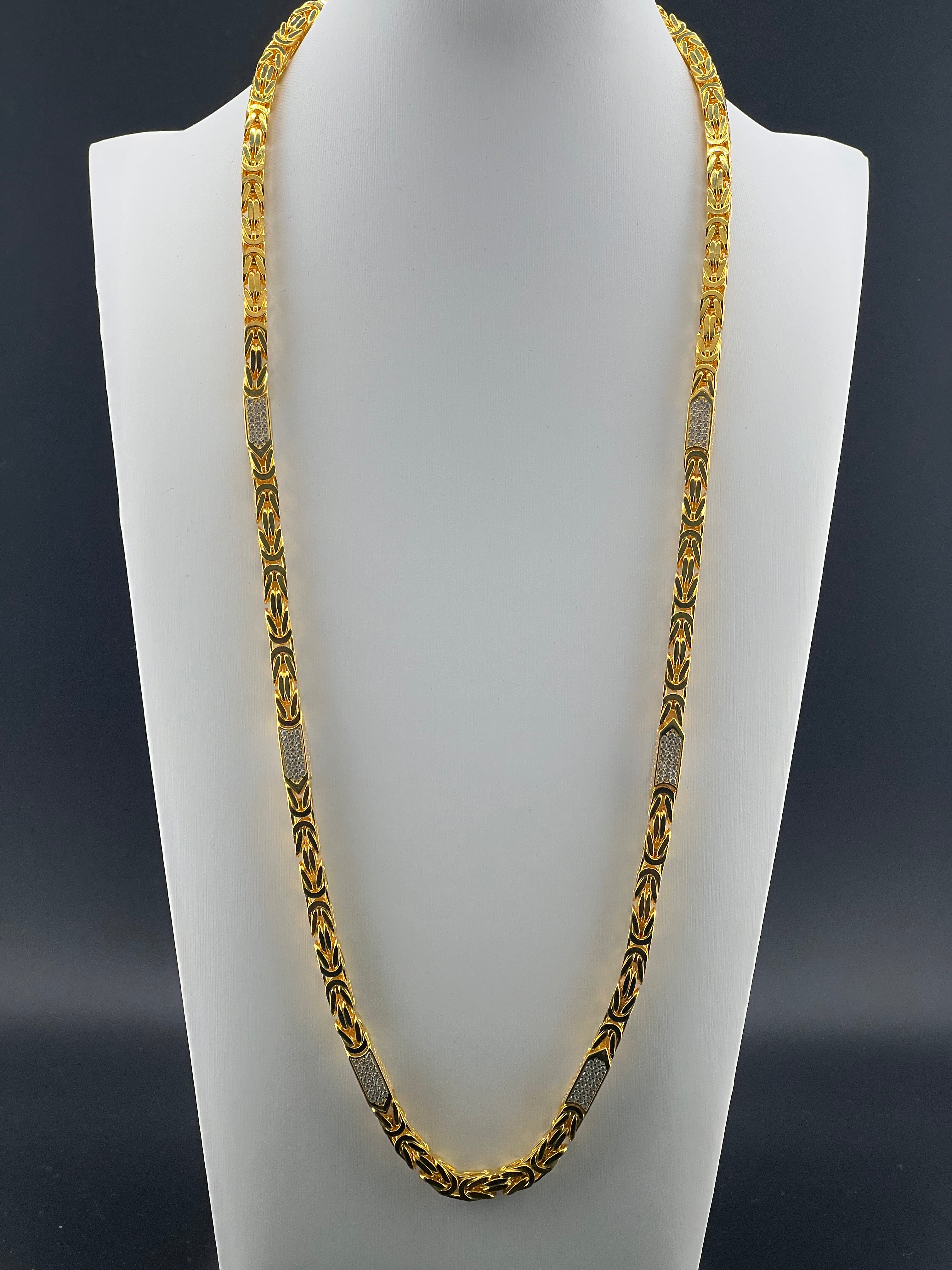 6mm Iced Out Königskette - Silber 925 18k Gold vergoldet