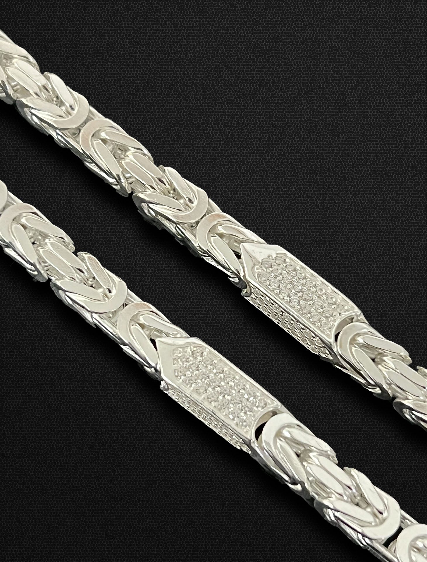 6mm Iced Out Königskette - Silber 925