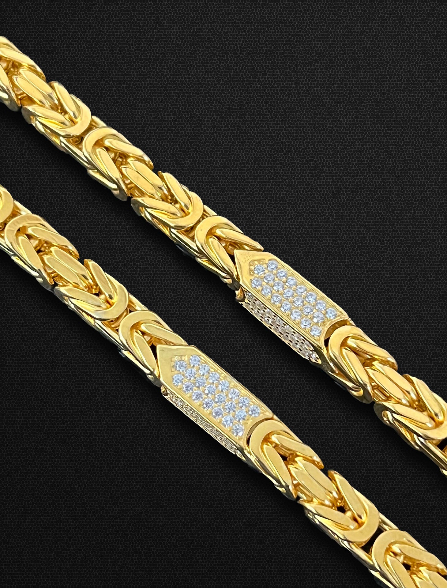 6mm Iced Out Königskette - Silber 925 18k Gold vergoldet