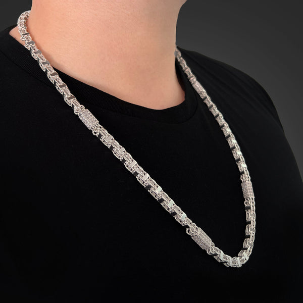Käfigkette Iced Out - 6mm breit