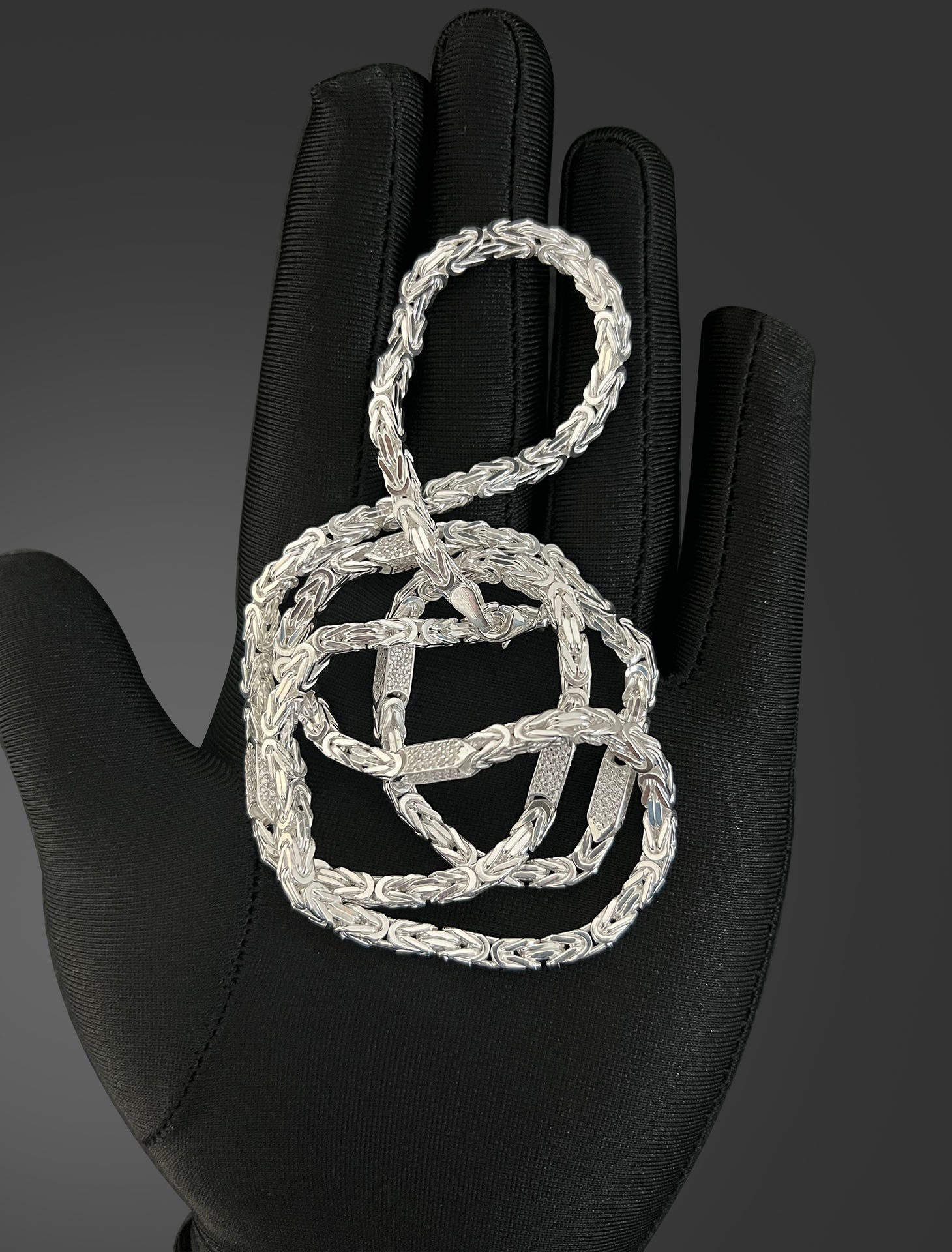 4mm Iced Out Königskette - Silber 925