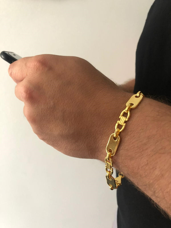 (Armband) Plattenkette - 10mm breit