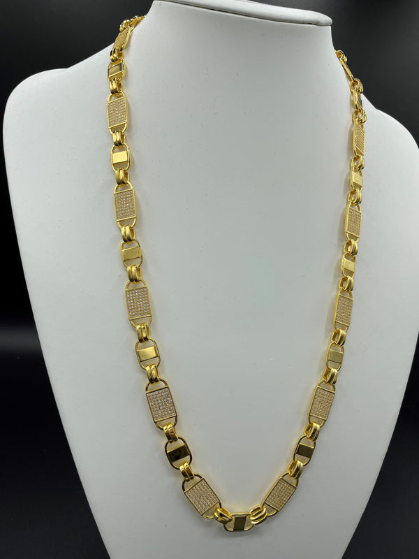 Iced Out Plattenkette 2.0 - 10mm breit