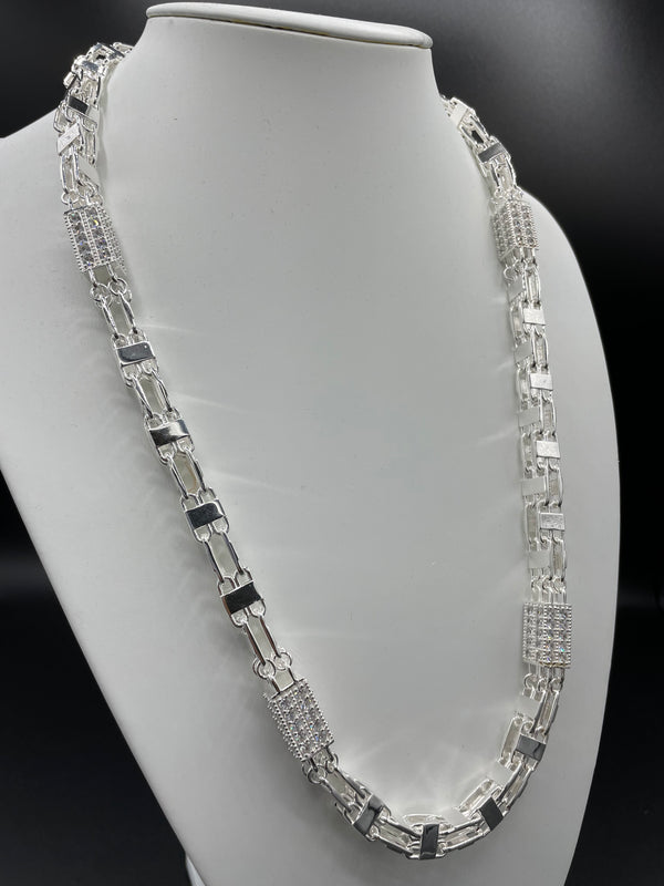 Käfigkette / Magnumkette Iced-Out - 10mm breit