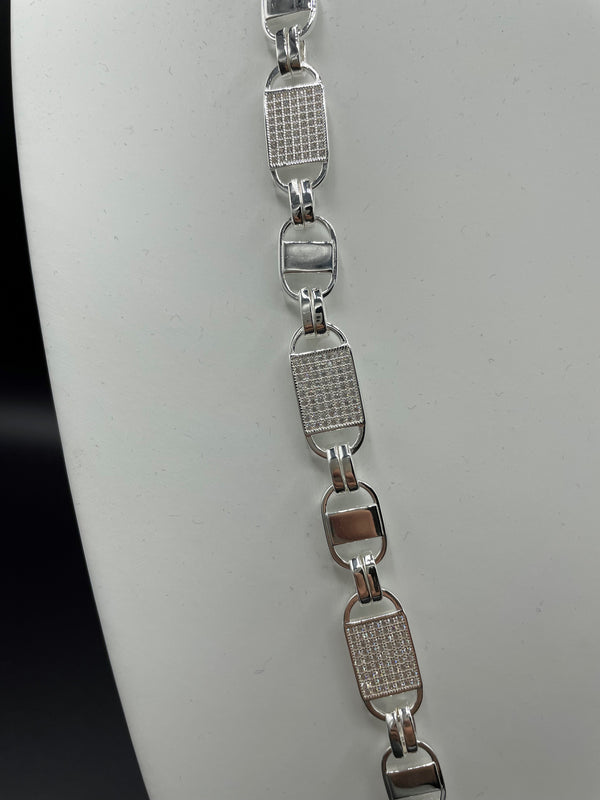 Iced Out Plattenkette 2.0 - 10mm breit