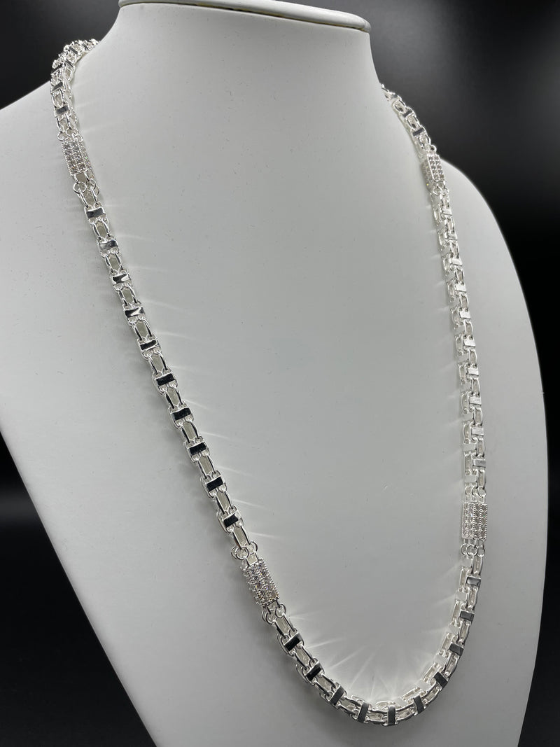 Käfigkette Iced Out - 6mm breit