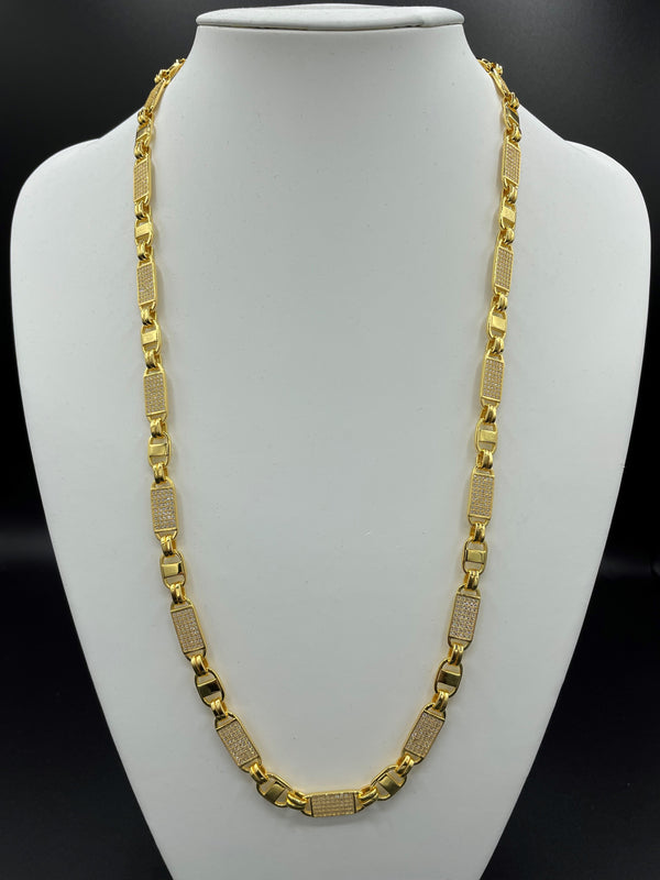 Iced Out Plattenkette 2.0 - 8mm breit