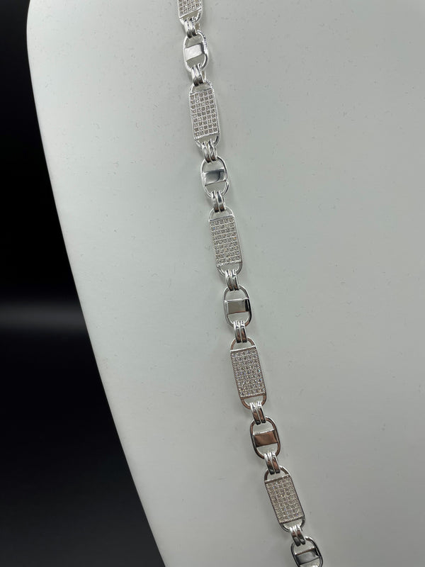 Iced Out Plattenkette 2.0 - 8mm breit
