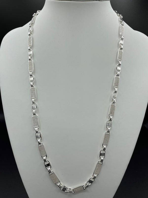 Iced Out Plattenkette 2.0 - 8mm breit