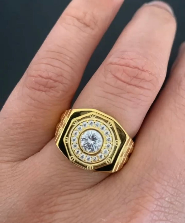 CZ Iced-Out Ring