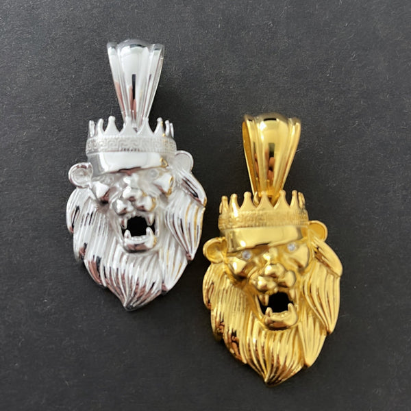 Löwenkopf King Anhänger - Silber 925