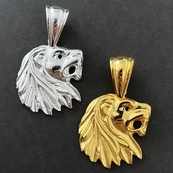 Löwenkopf Anhänger - Silber 925