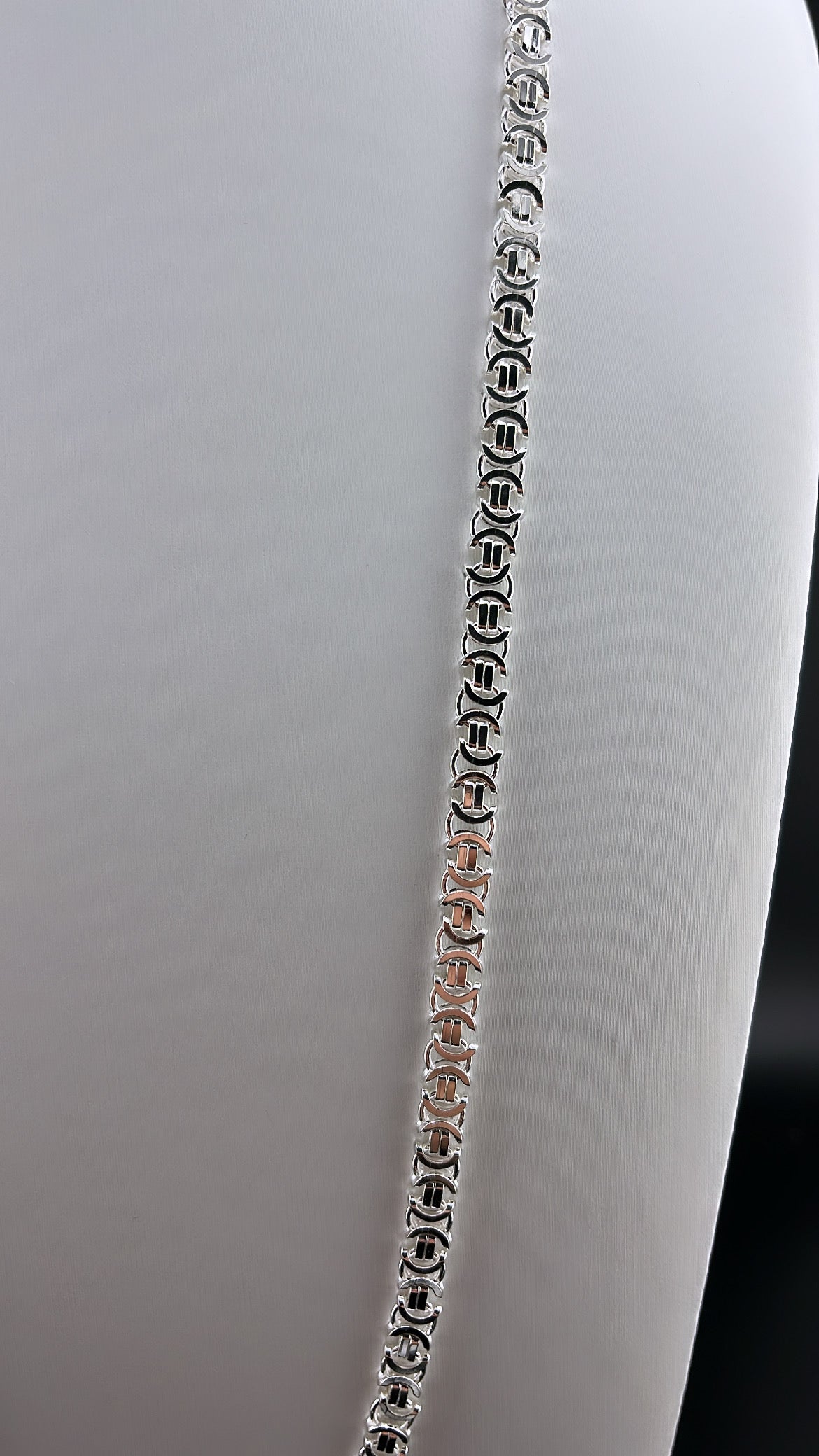 Flache Königskette (Etrsuker) - 5mm breit I Silber 925