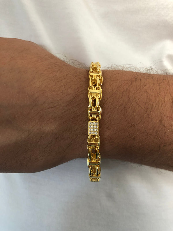 (Armband) Käfigkette ICED Out - 8,5mm breit